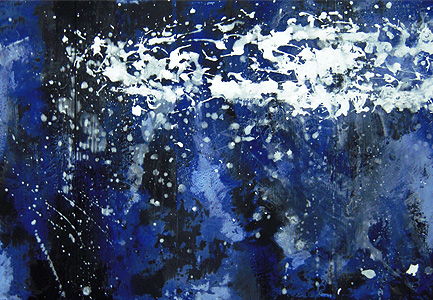 制作過程「夜空に漂う」