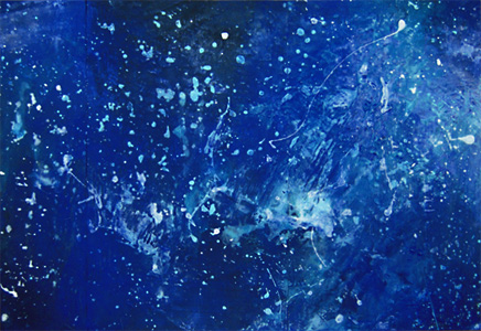 制作過程「夜空に漂う」