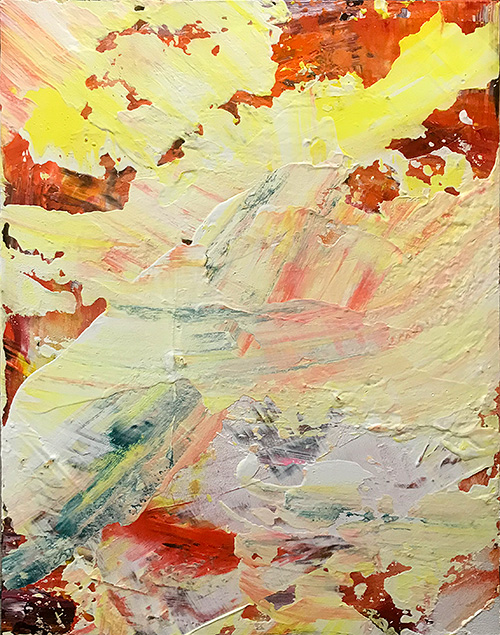 制作過程「飛び跳ねる炎」