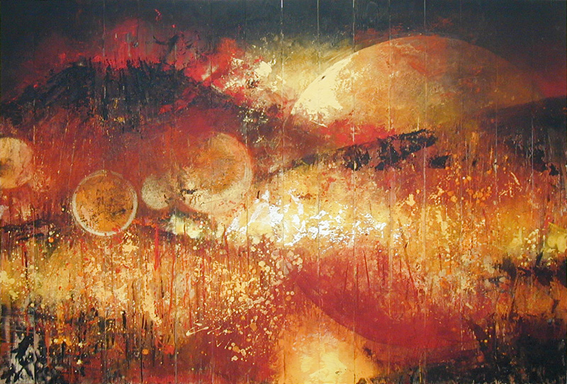 制作過程「映画「同じ月を見ている」使用絵画」