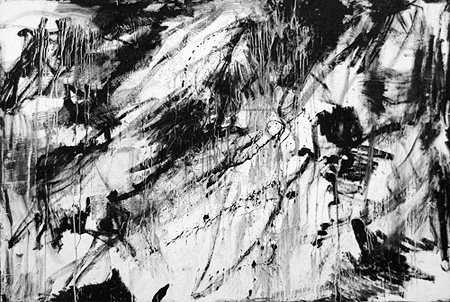 制作過程「迫る炎」