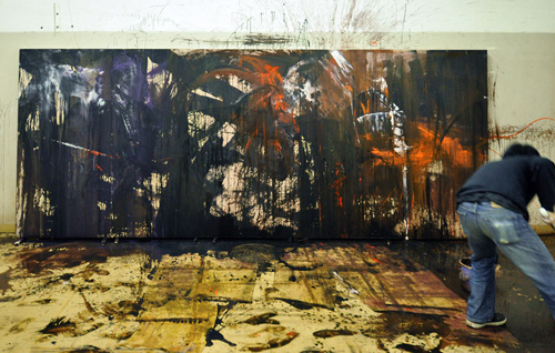 制作過程「炎山雷鳴」