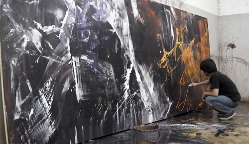 制作過程「炎山雷鳴」