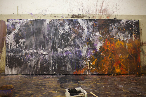 制作過程「炎山雷鳴」