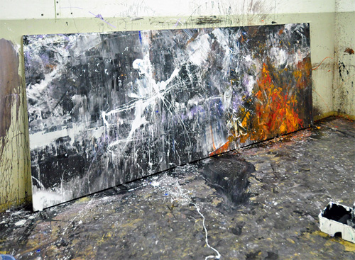 制作過程「炎山雷鳴」