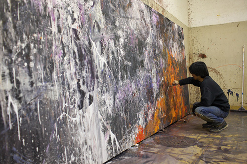 制作過程「炎山雷鳴」