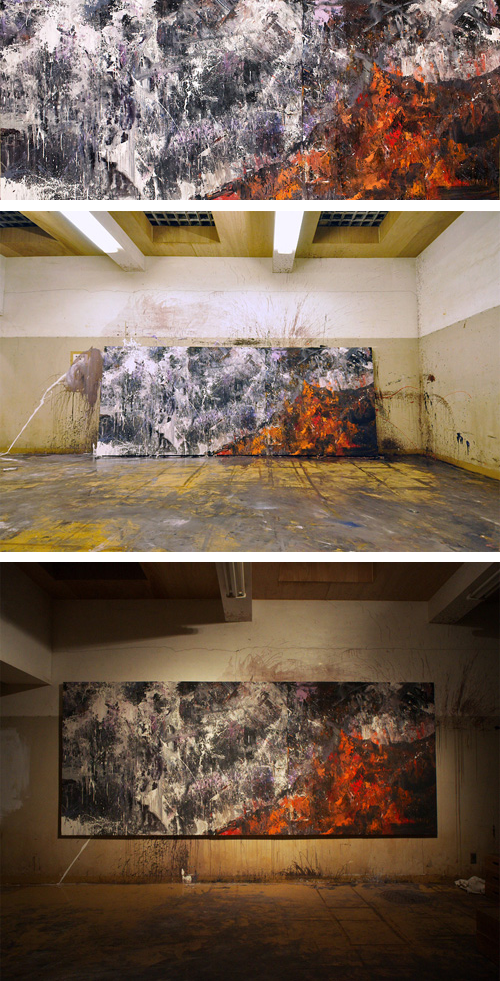 制作過程「炎山雷鳴」