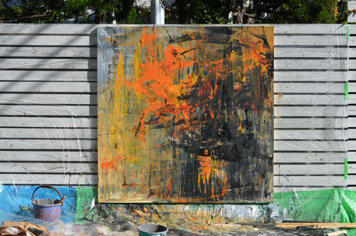 制作過程「炎中山脈」