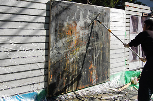 制作過程「炎中山脈」