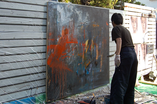 制作過程「炎中山脈」