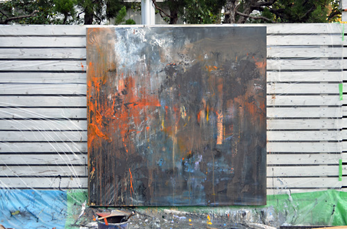 制作過程「炎中山脈」