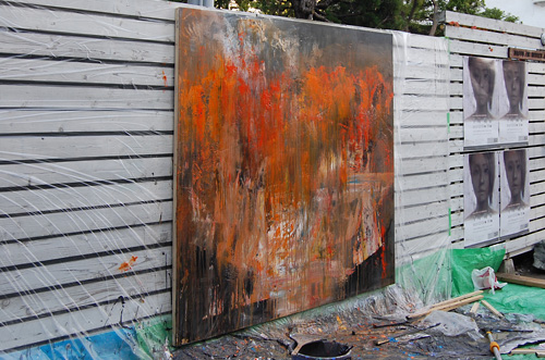 制作過程「炎中山脈」