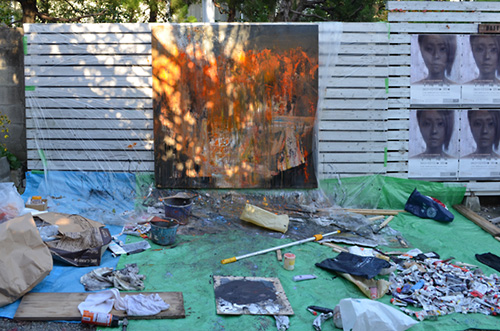 制作過程「炎中山脈」