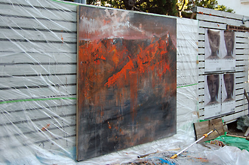 制作過程「炎中山脈」