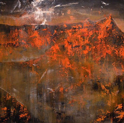 制作過程「炎中山脈」