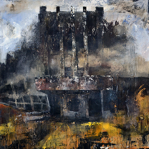 制作過程「慟哭 - 宮城県石巻市立門脇小学校 -」