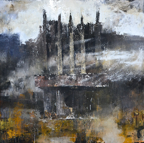 制作過程「慟哭 - 宮城県石巻市立門脇小学校 -」