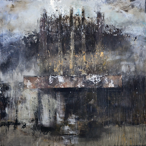 制作過程「慟哭 - 宮城県石巻市立門脇小学校 -」