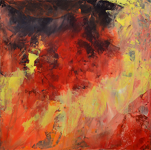 制作過程「激情」（藤本ひとみ著「士道残照 - 幕末京都守護職始末」装画作品）