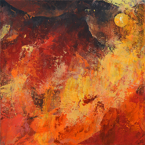 制作過程「激情」（藤本ひとみ著「士道残照 - 幕末京都守護職始末」装画作品）