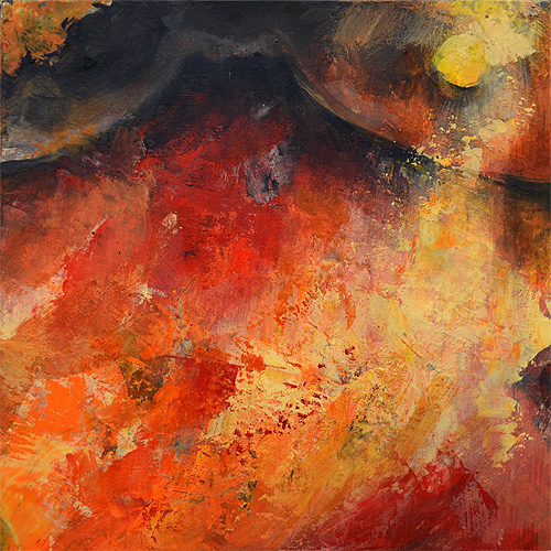 制作過程「激情」（藤本ひとみ著「士道残照 - 幕末京都守護職始末」装画作品）