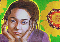 有名人の似顔絵（永井真理子）