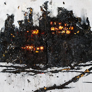 廃墟が織りなすシルエット