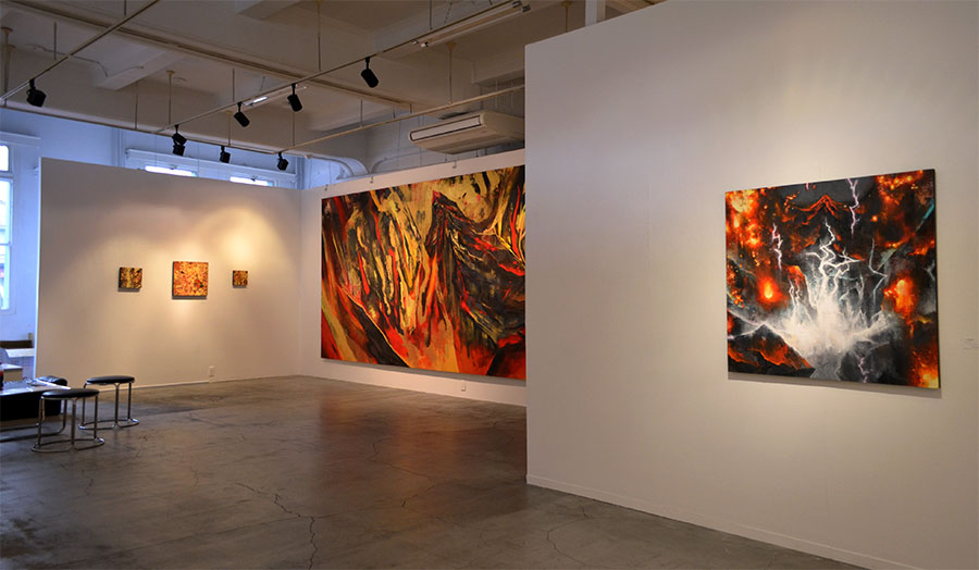 2017年個展記録（ギャルリーパリ）展示風景写真