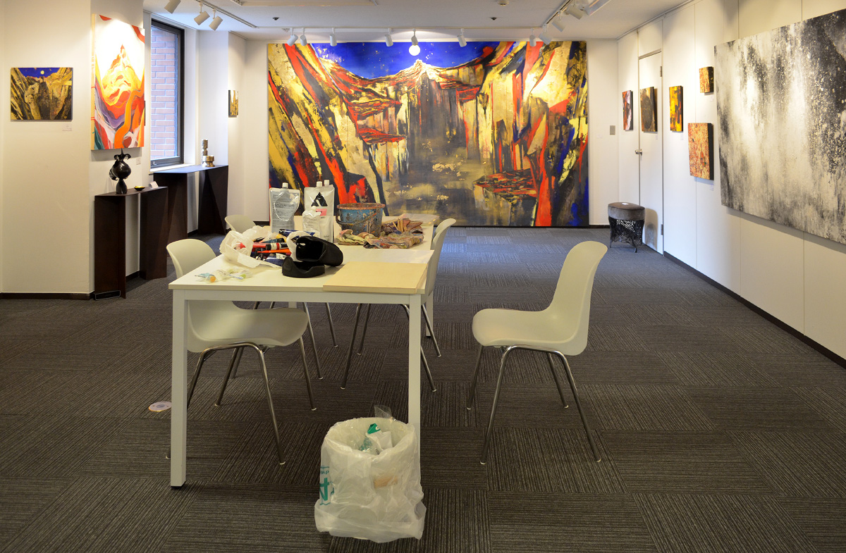 2018年個展記録（フジギャラリー新宿）展示風景写真