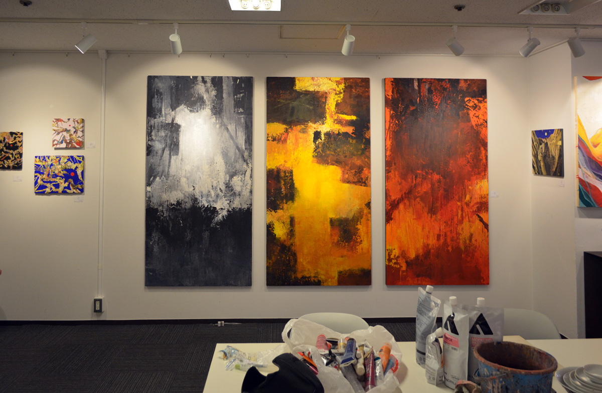 2018年個展記録（フジギャラリー新宿）展示風景写真