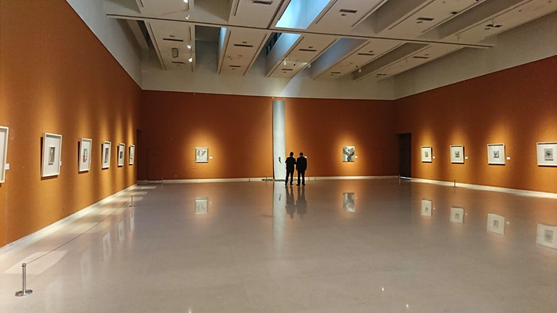 2019年「当代日本岩彩画作品展」展示風景写真