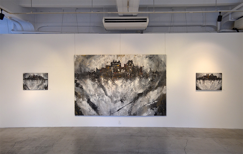 2022年個展（横浜ギャルリーパリ）展示風景写真