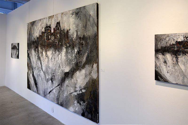 2022年個展（横浜ギャルリーパリ）展示風景写真