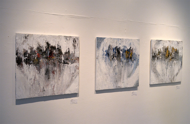 2022年個展（横浜ギャルリーパリ）展示風景写真