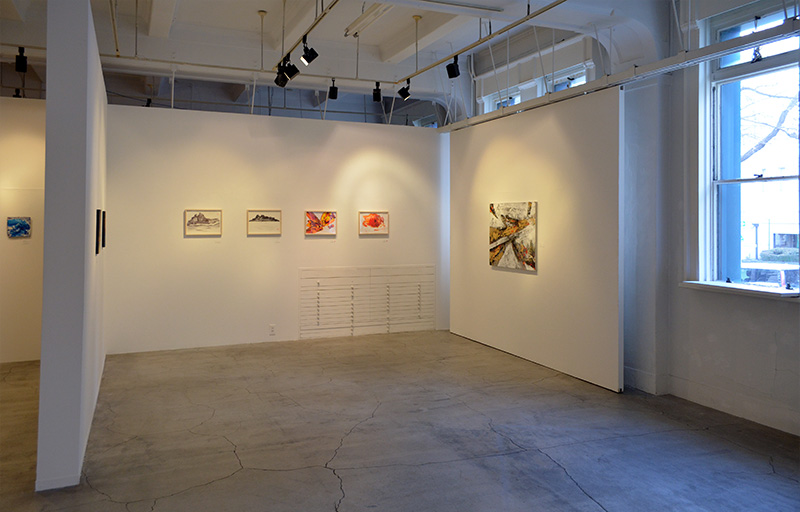 2022年個展（横浜ギャルリーパリ）展示風景写真